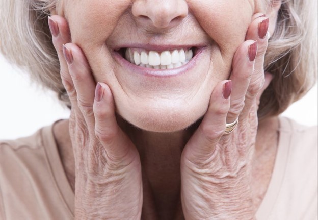 Smiling with dental implants