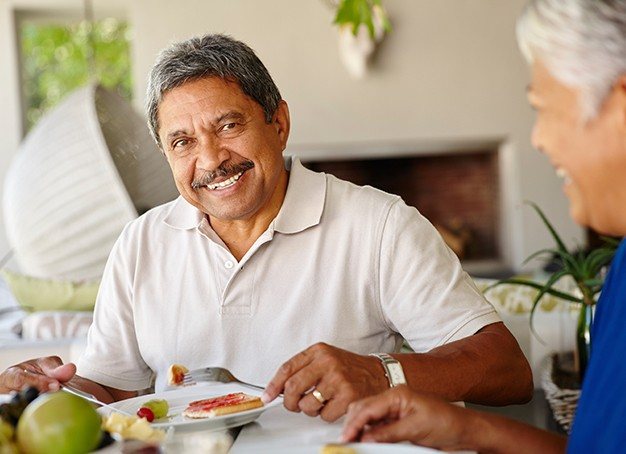 Dental implant smiling